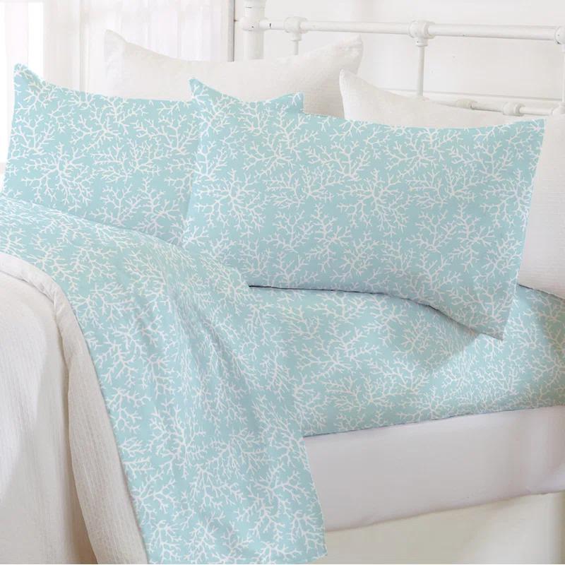 FreshFolds Ultra Soft Coastal Printed Microfiber Sheet Set