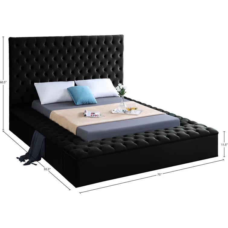 Everly Quinn Johnnay Upholstered Platform Storage Bed