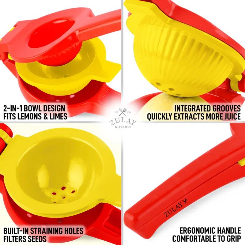 Zulay Kitchen Zulay Kitchen 2-in-1 Manual Lemon Squeezer Manual Juicer Citrus Press