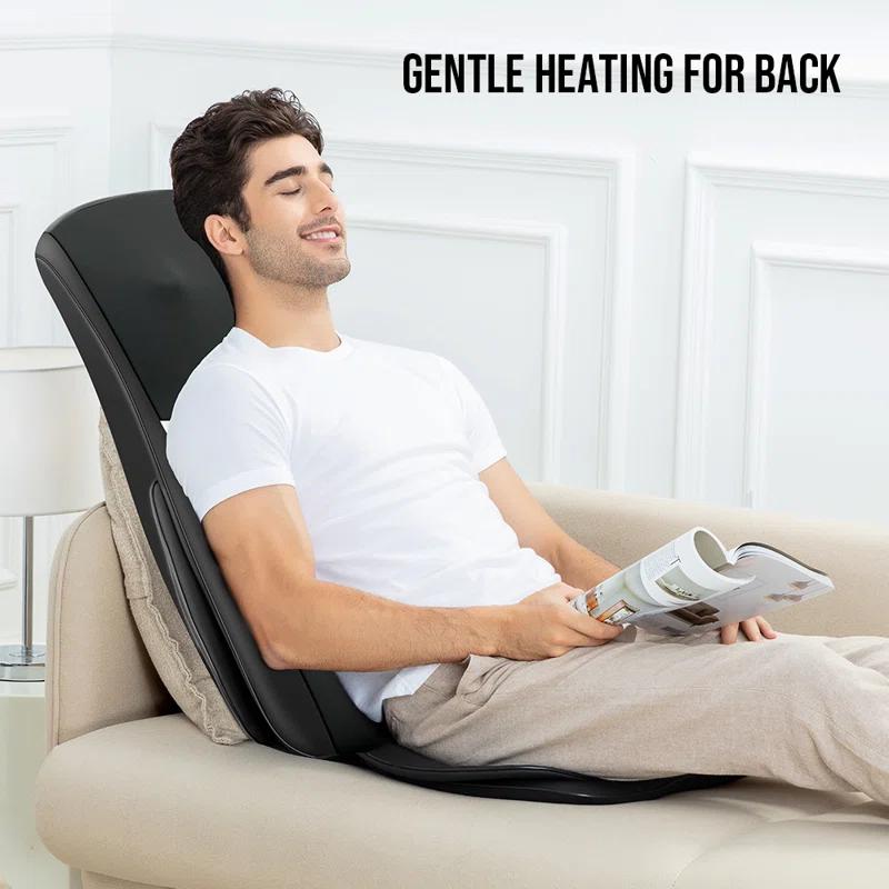 Snailax Shiatsu Full Body Chair Seat Massager, Neck Back Chair Pad with Compression & Heat. SL-229 | Wayfair