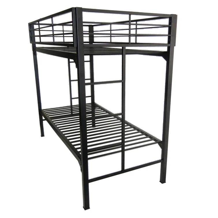 Isabelle & Max™ Assumpta University 2" Heavy Duty Steel Bunk Bed with Built-in Guardrails & Ladders