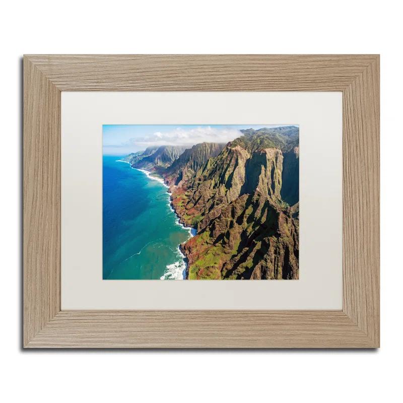 Trademark Fine Art "Napali Coast" by Pierre Leclerc Framed Photographic Print