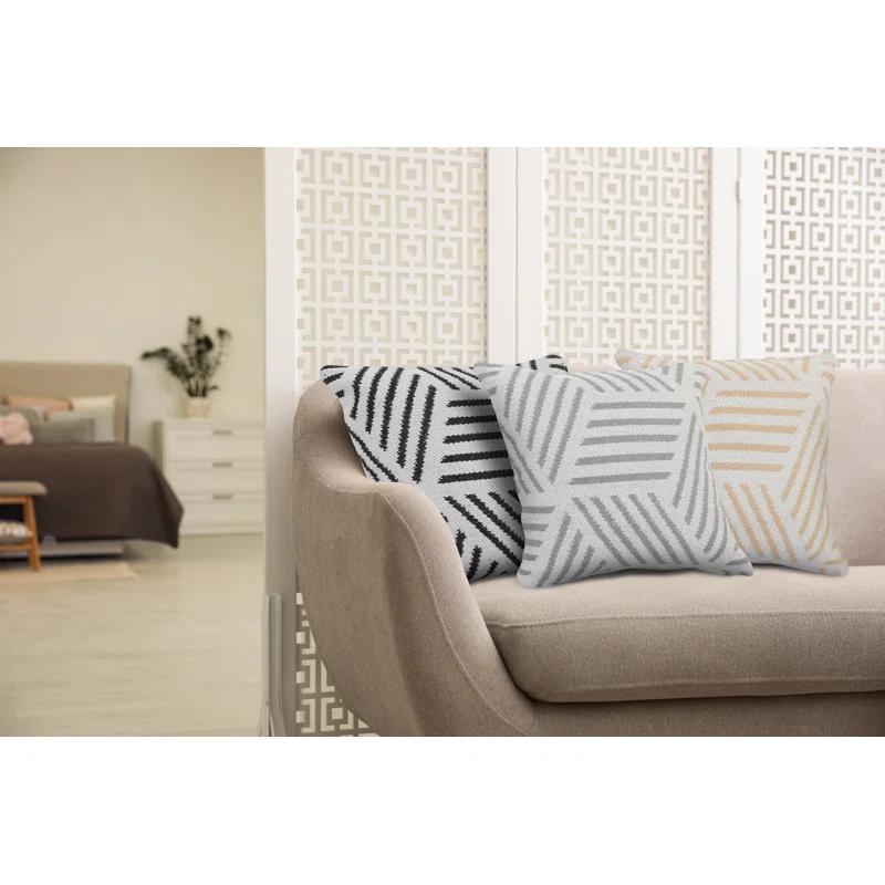 Evette Rios Throw Pillow Geometric Cotton Throw Pillow