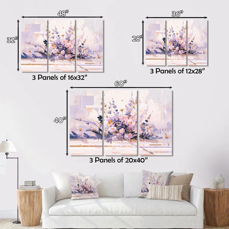 " Symmetrical Abstractions II " 3 - Pieces