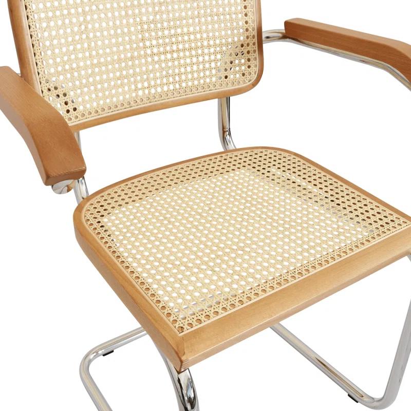Breuer Chair Company Marcel Breuer Cesca Cane Cantilever Dining Armchair Arm Chair