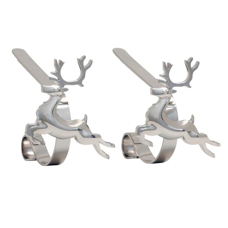 Haute Decor The Original MantleClips™ Stocking Holder (Set of 2)