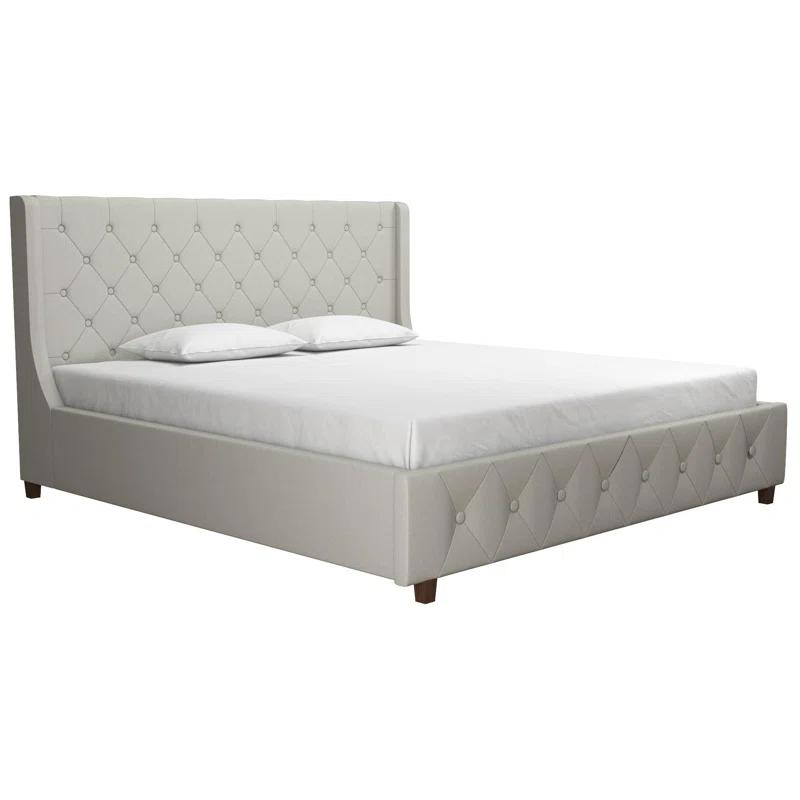 CosmoLiving by Cosmopolitan Mercer Tufted Upholstered Platform Bed