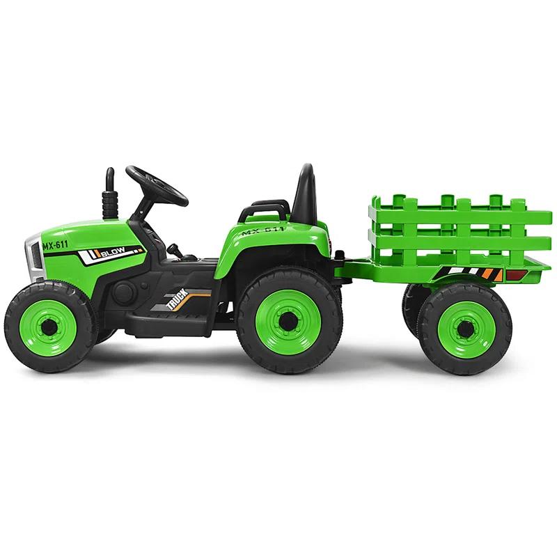 Costway Costway 12 Volt 1 Seater Tractors / Construction Battery Powered Ride On with Remote Control