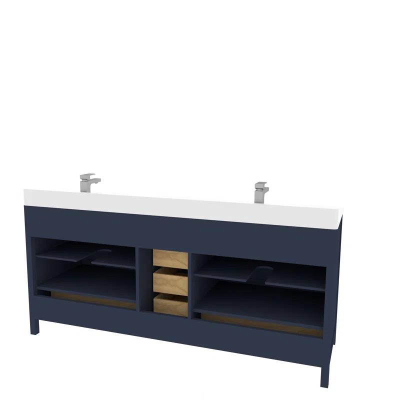 Ayna Decors Rooh 71 Double Bathroom Vanity Base Only