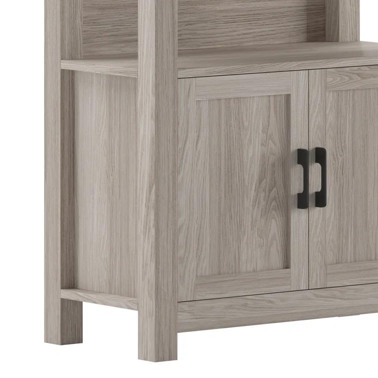 Martha Stewart Teague Martha Stewart 68" Shaker Bookcase with Storage Cabinet