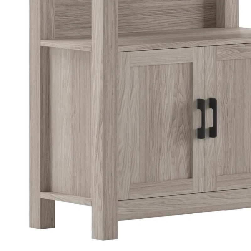 Martha Stewart Teague Martha Stewart 68" Shaker Bookcase with Storage Cabinet