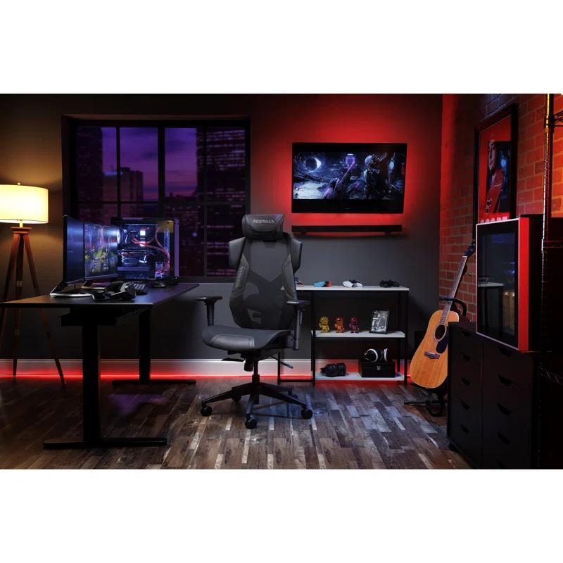 Respawn RESPAWN FLEXX Mesh Gaming Chair With Lumbar Support, Ergonomic Gaming Chair with Recline/Tilt Tension Controls, Adjustable Arms, 300lb Max Weight With Wheels for Computer/Desk/Office