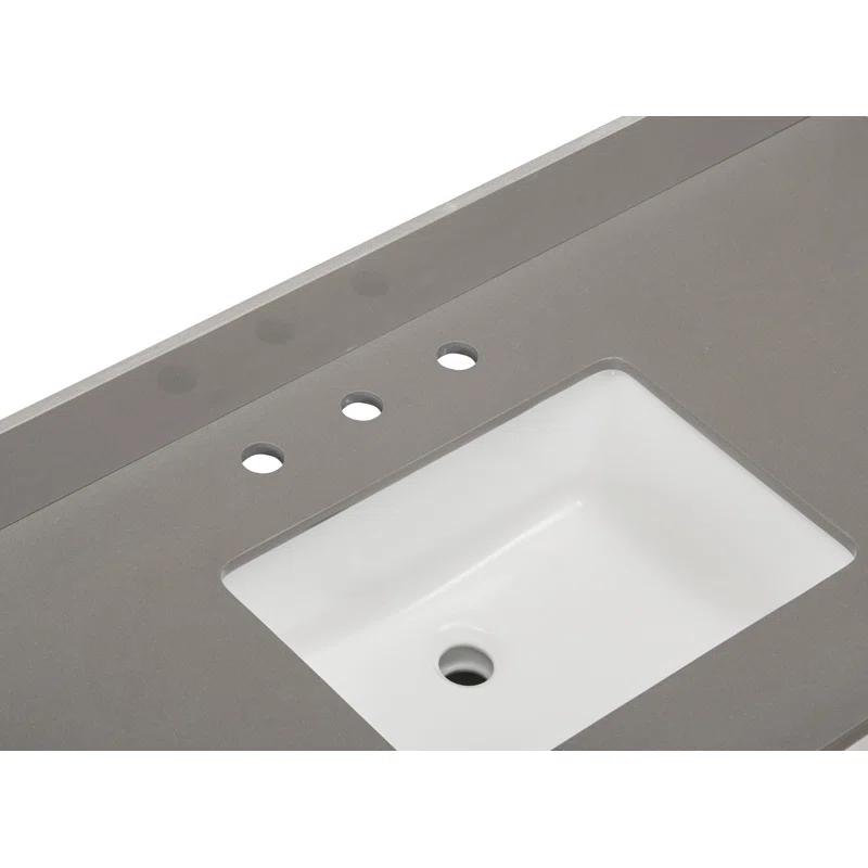 Madrid 49'' Composite Single Bathroom Vanity Top with Sink