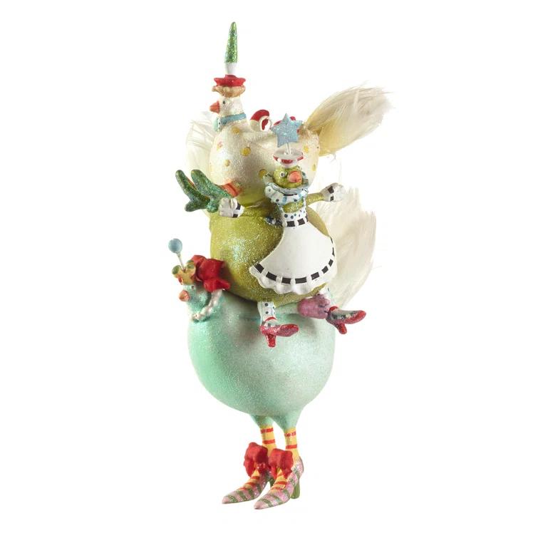 MacKenzie-Childs Patience Brewster 12 Days 3 French Hens Ornament
