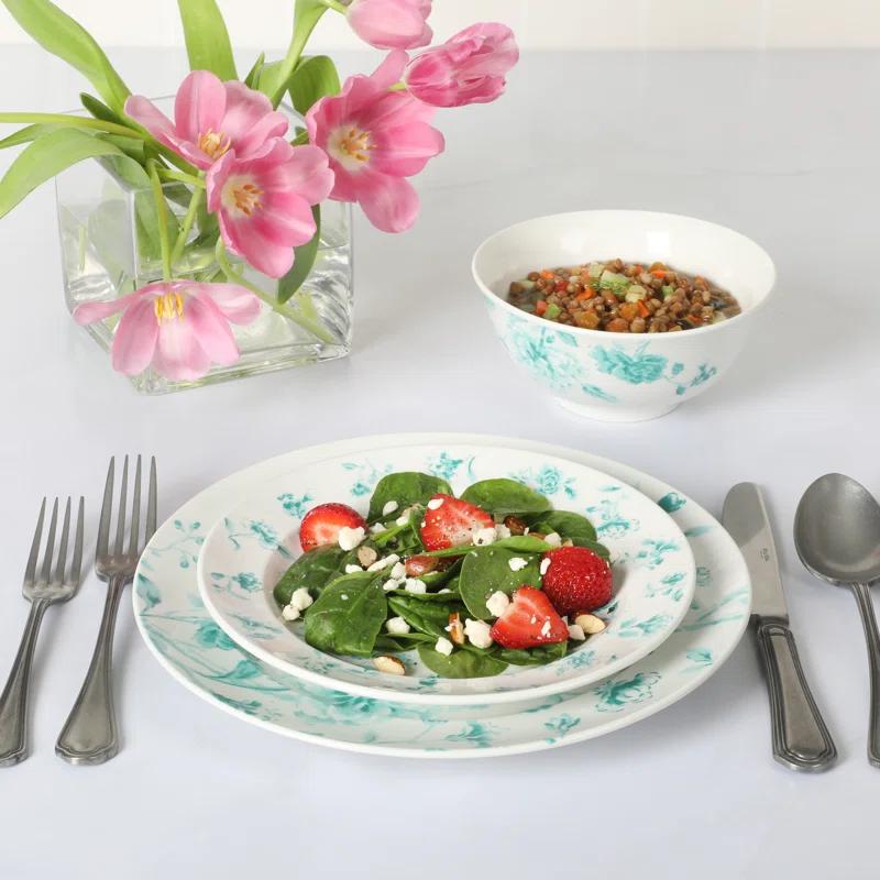 Martha Stewart Martha Stewart Porcelain China Dinnerware Set - Service for 4