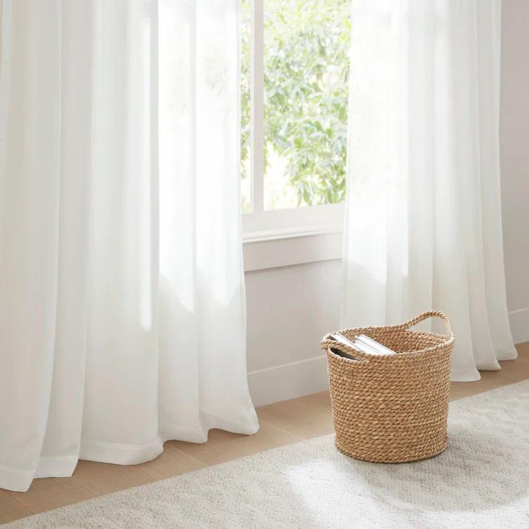 Madison Park Lexus Rod Pocket With Back Tab Privacy Curtain Pair