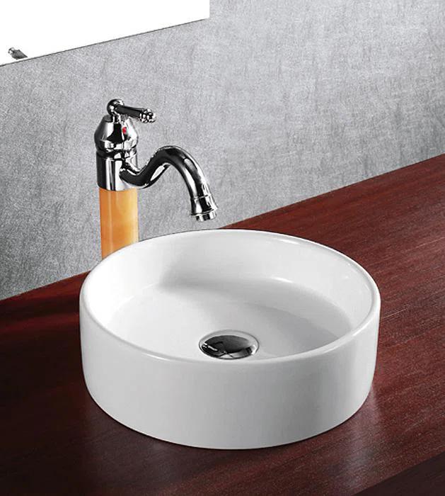 Elanti 1102 Elanti 13.63'' White Porcelain Circular Bathroom Sink