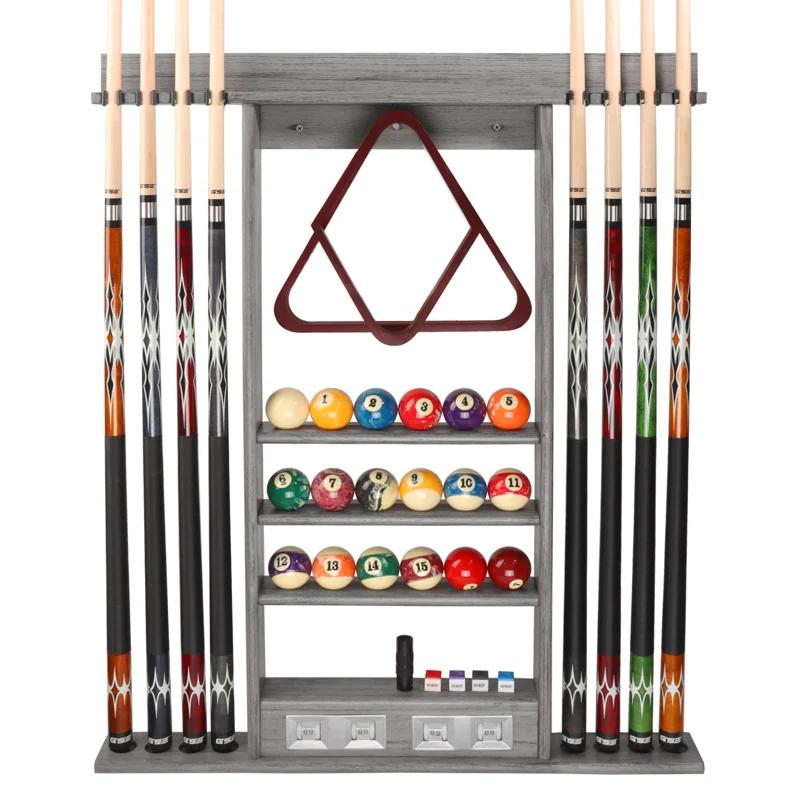 GSE Games & Sports Expert GSE Games & Sports Expert Wood Pool Cue Rack