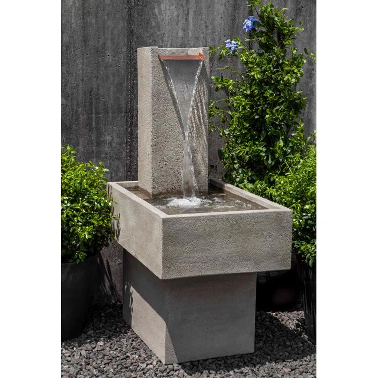 Campania International Hand Crafted Weather Resistant Floor Fountain