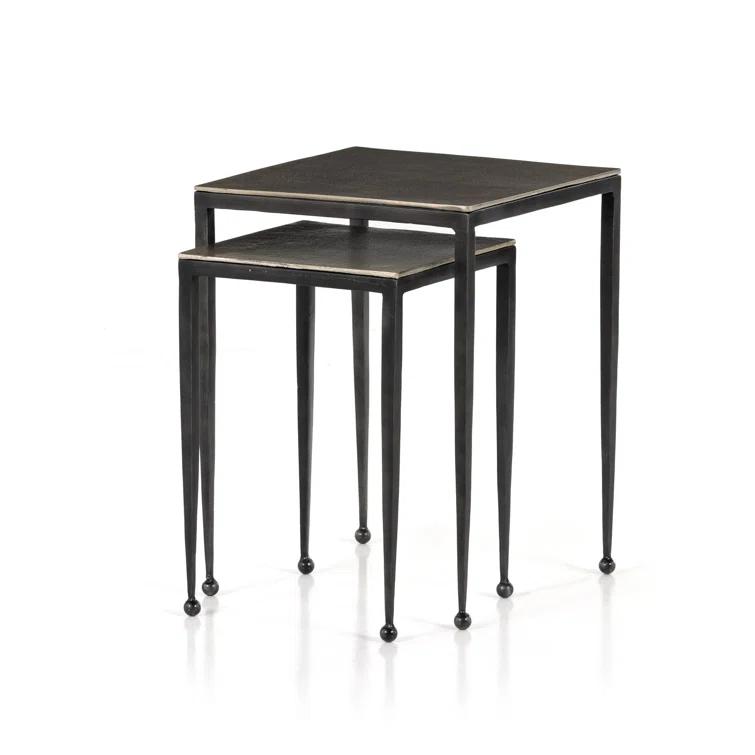 Marrow Metal Nesting End Table (12.5"- 16")