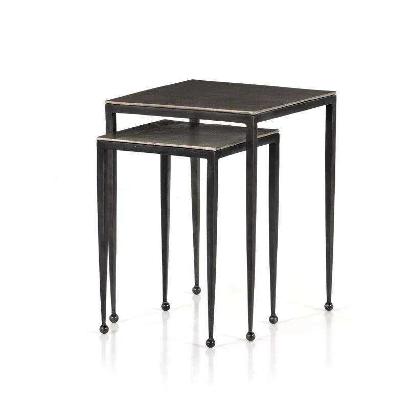 Marrow Metal Nesting End Table (12.5"- 16")