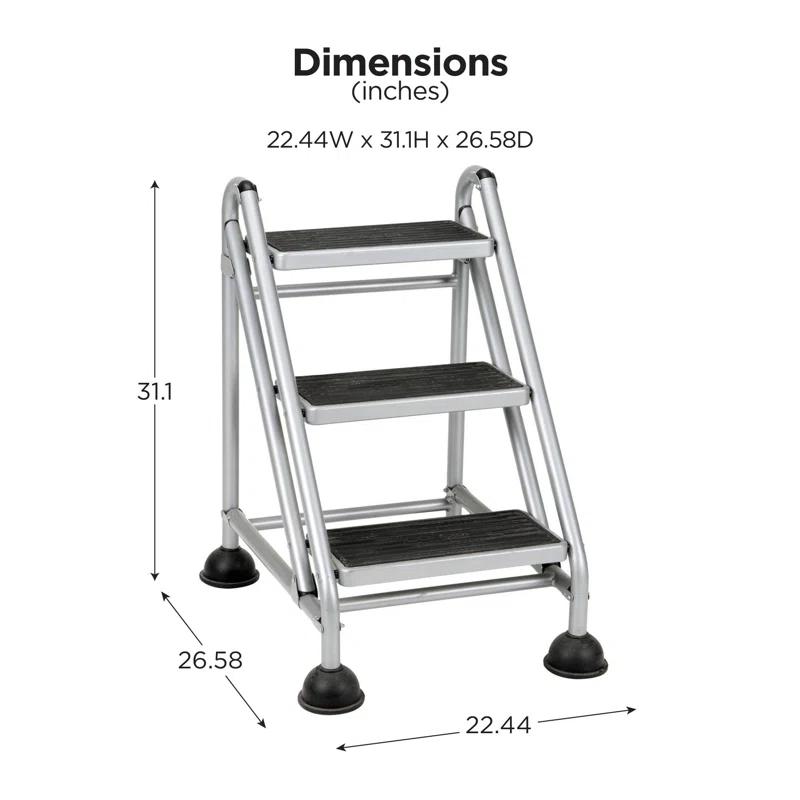 COSCO Hively 3 - Step Steel Lightweight Folding Step Stool