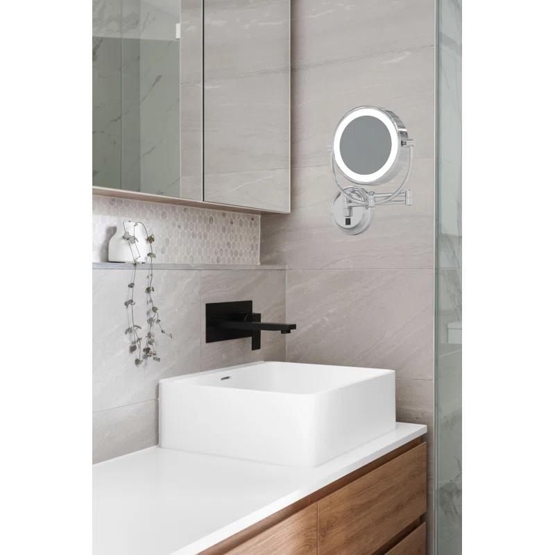 Aptations Kimball Young Metal Concave LED Wall Mirror