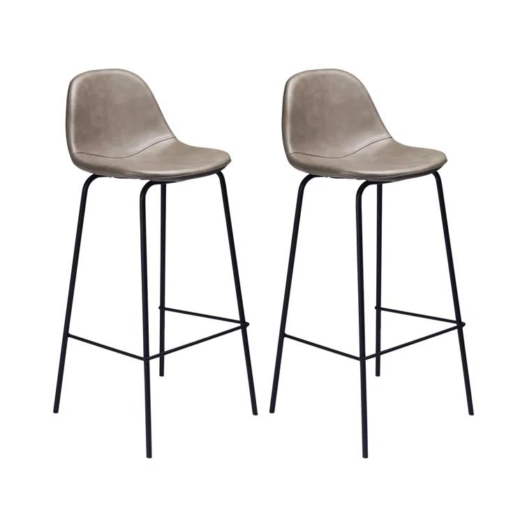 Kody Vegan Leather Bar & Counter Stool (Set of 2)