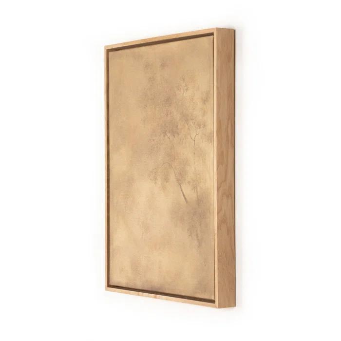 Towering Oak Graphic Art in Brown Floater Frame