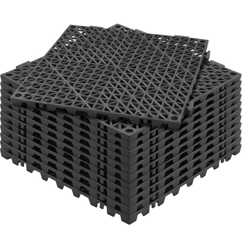 VEVOR 12" x 12" Outdoor Deck Tiles (Set of 12)