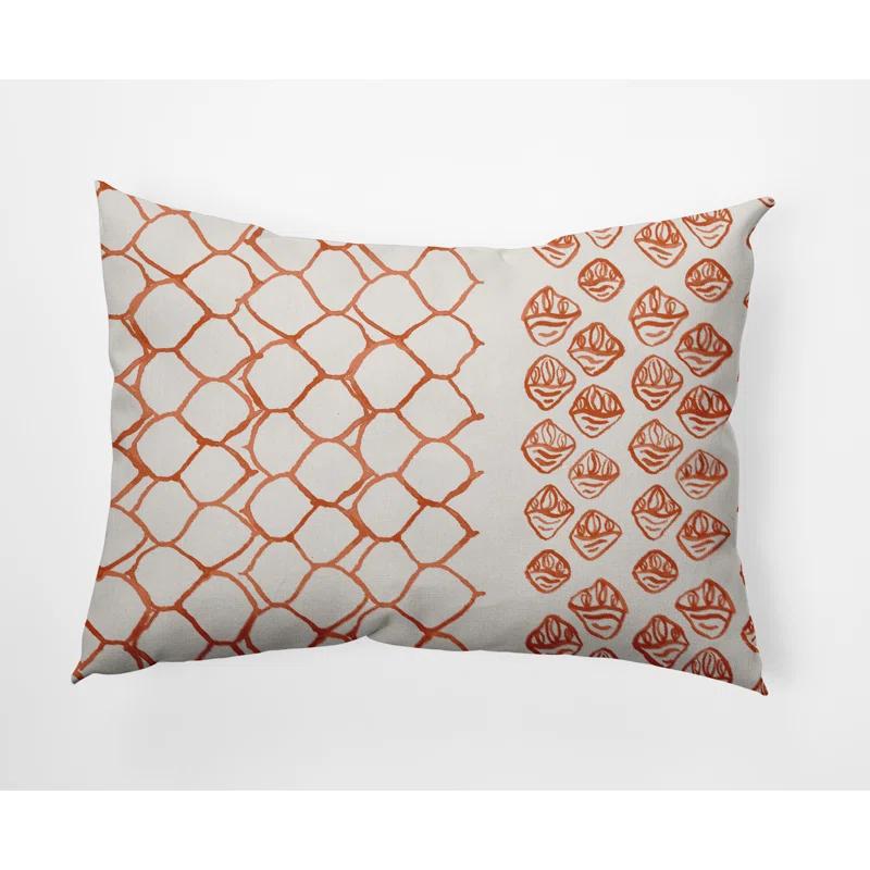 e by design Geometric Indoor/Outdoor Reversible Throw Pillow