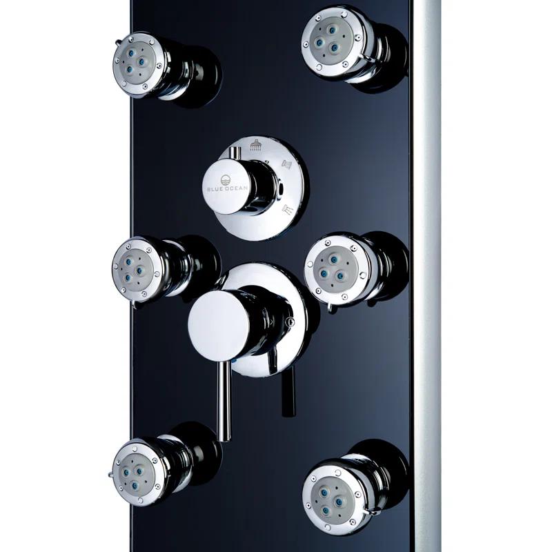 Blue Ocean SPA392B Blue Ocean 52 inch Aluminum Shower Panel With Shower Head