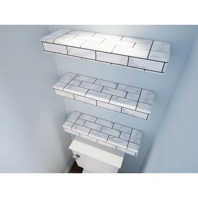 The Original Granite Bracket Ready-to-Tile Free Floating Shelf with Dural Board