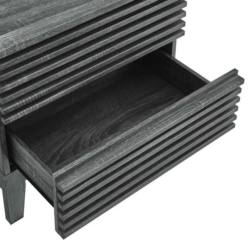 Modway Modway Render Two-Drawer Mid-Century Modern Nightstand