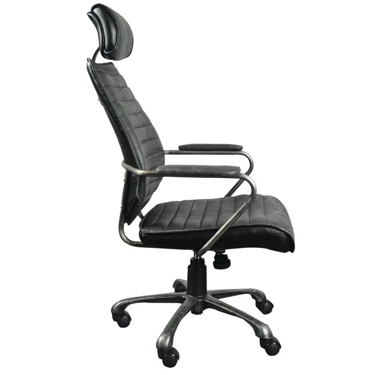 Harbor Leather Swivel Desk Chair