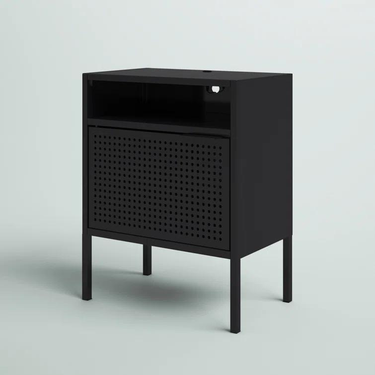 Steelside™ Zander 19'' W Metal Nightstand