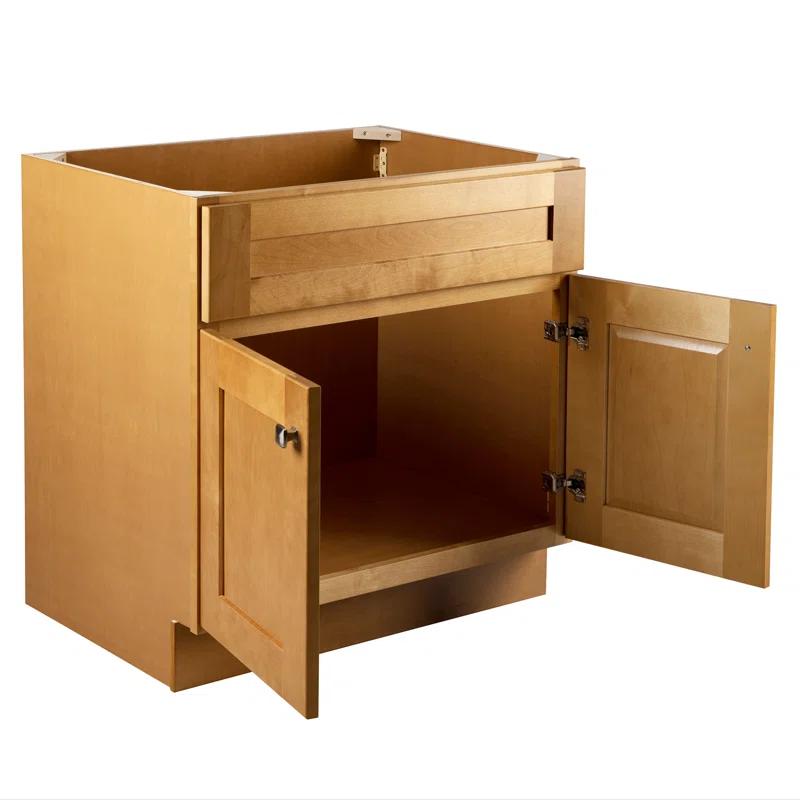 Design House Brookings 30 Inch Bathroom Vanity, Ready to Assemble, Solid Wood, Sherwin Williams – Design House, 587089