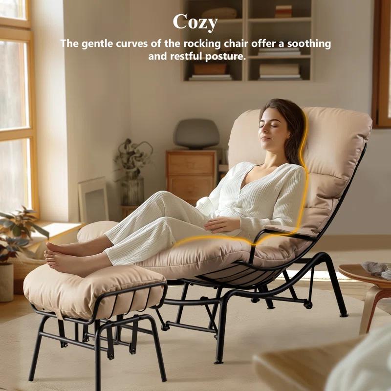 Wade Logan® Brevick 29.72" W Lounge Chair and Ottoman & Reviews | Wayfair
