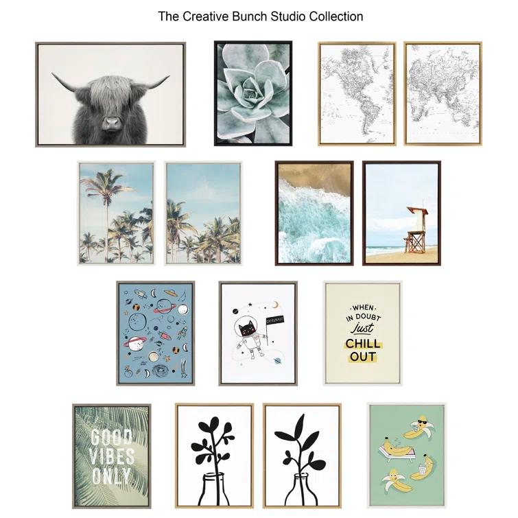 Latitude Run® " Minimalist Zebra Animal Portrait " by The Creative Bunch Studio 2 - Pieces