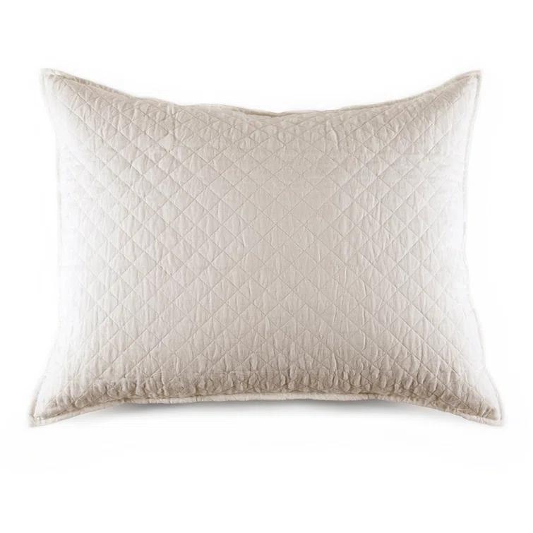 Hampton Quilted Sham by Pom Pom at Home - Cream / Standard