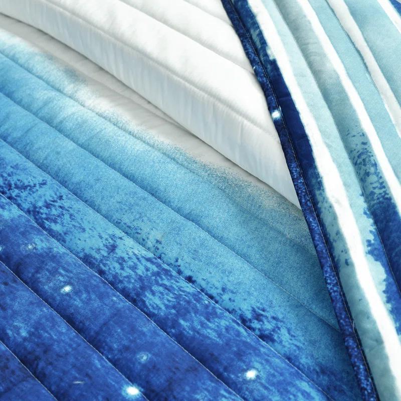 Lush Decor Space Star Reversible Quilt Set