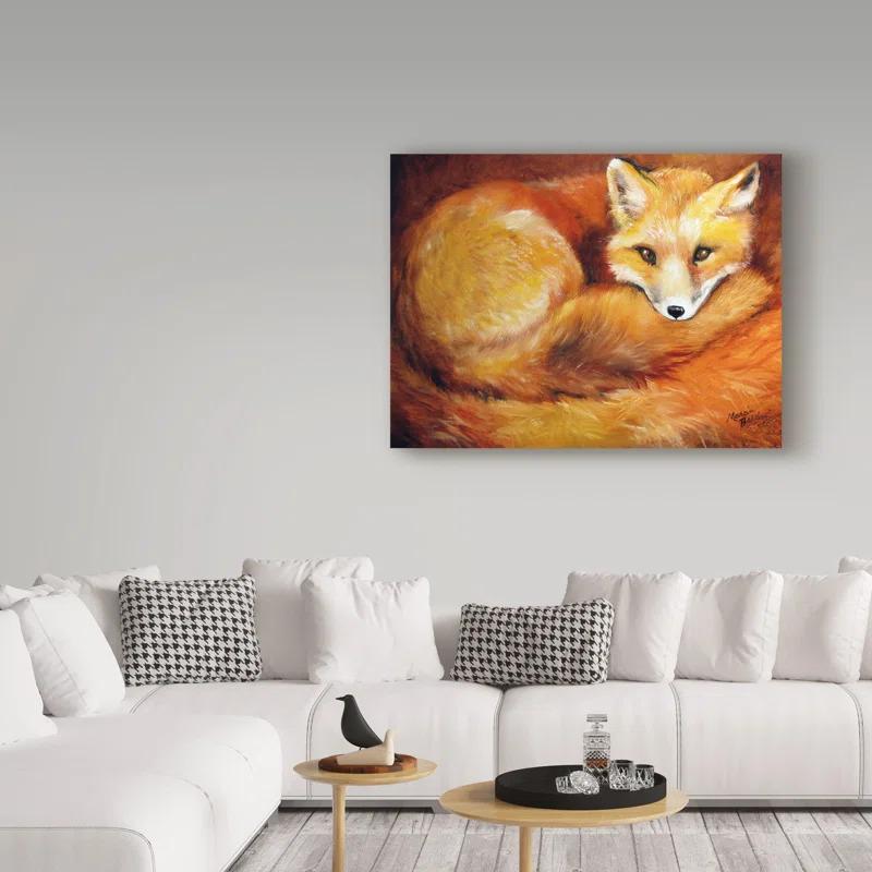 Trademark Fine Art Marcia Baldwin " Red Fox Den " by Marcia Baldwin