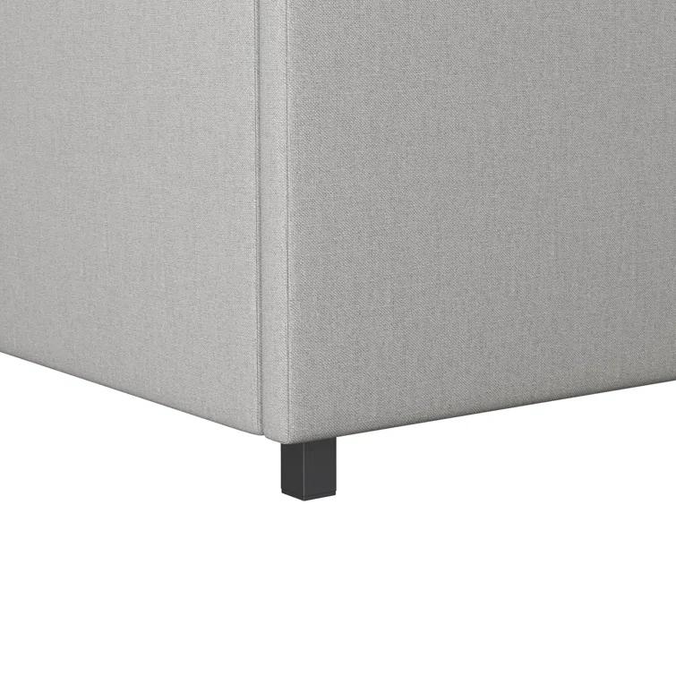 Novogratz Brittany Upholstered Unfinished Platform Storage Bed