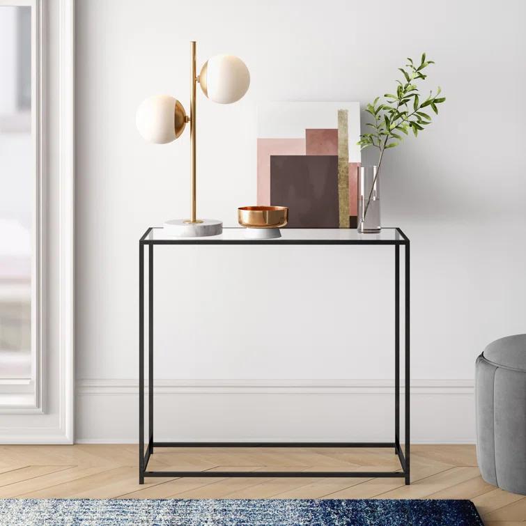 Mercury Row® Amora 31'' Glass Top Console Table
