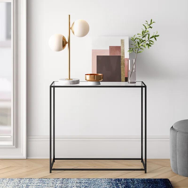 Mercury Row® Amora 31'' Glass Top Console Table
