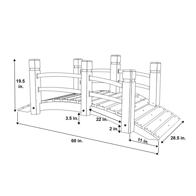 Shine Company Inc. Thee Garden Bridge & Reviews | Wayfair