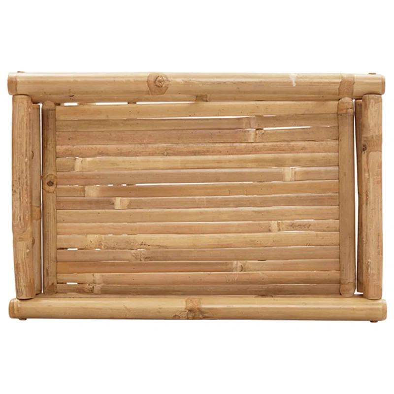 VidaXL Vidaxl Folding Tray Table 23.6"X15.7"X26.8" Bamboo