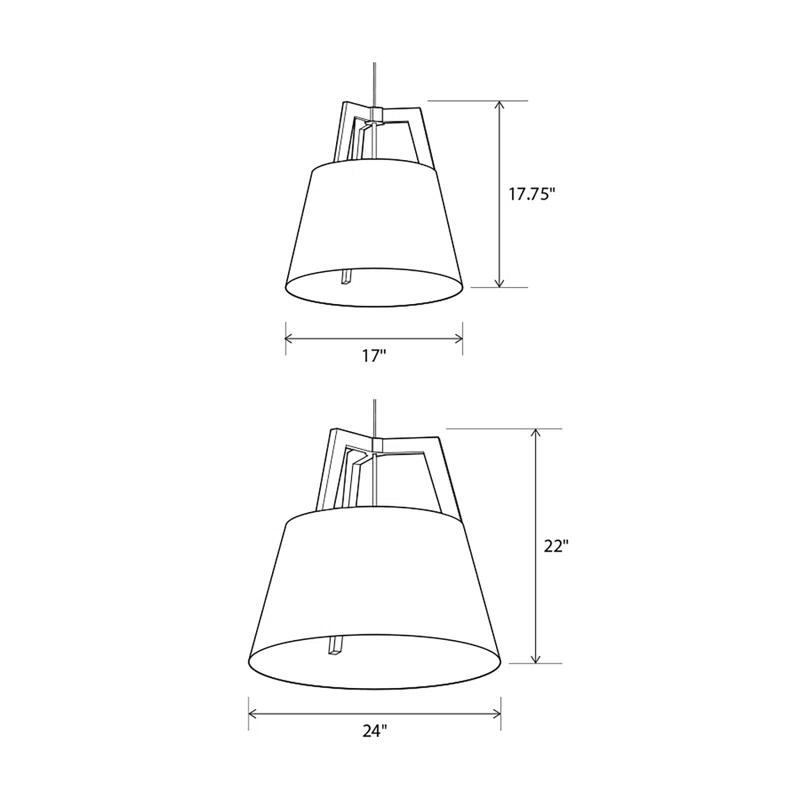 Imber 1-Light Mini Pendant in Oiled Walnut & Brushed Brass