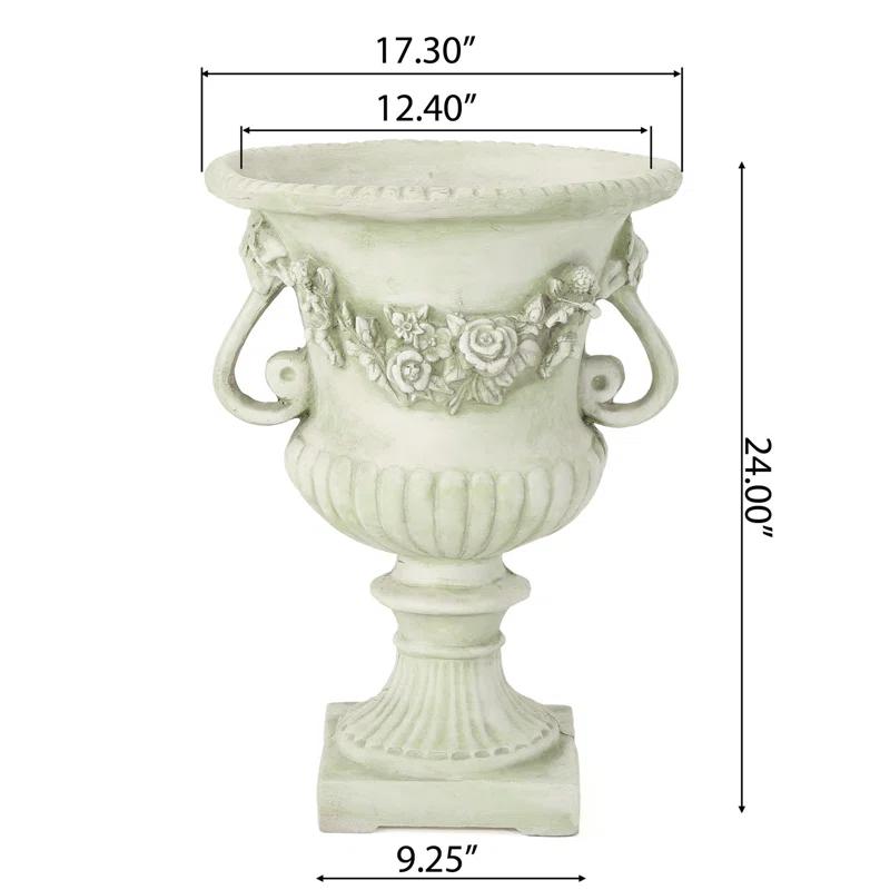 Fleur De Lis Living Exquisite Decorative Urn for Transforming Outdoor Spaces into Paradise