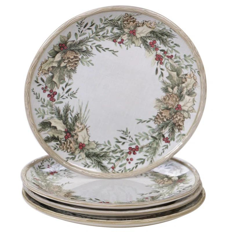 Certified International Certified International Holly And Ivy 16Pc Dinnerware Set